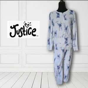 Justice puppy dog button onsie 16/18 plus